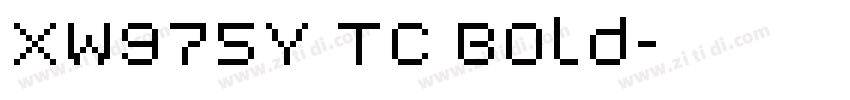 XW975Y TC Bold字体转换